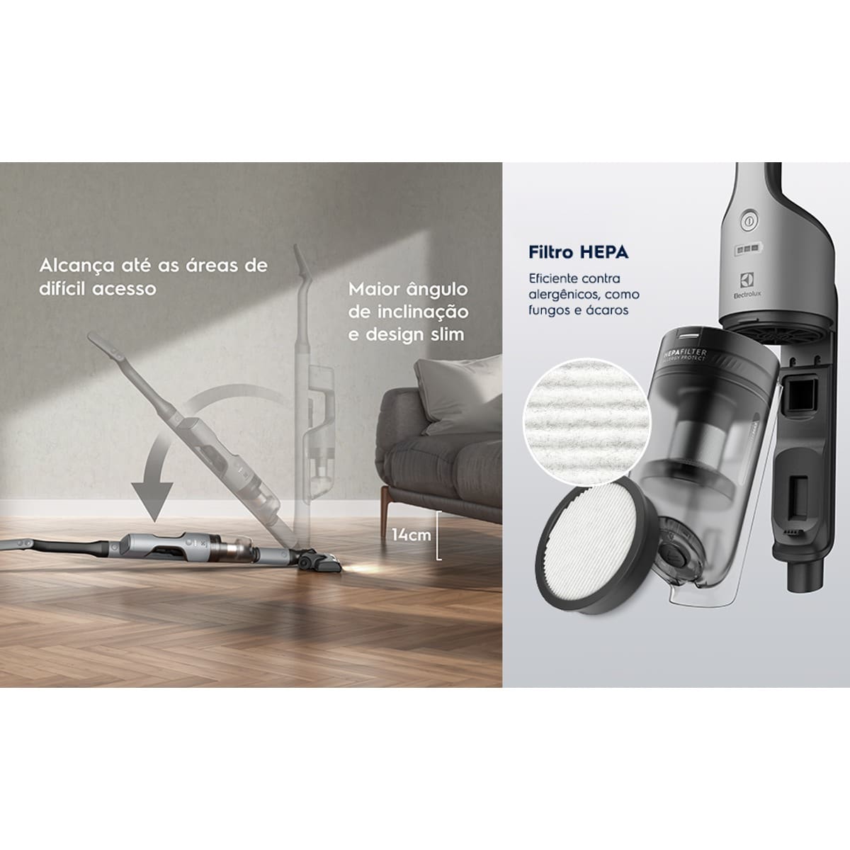 Aspirador de Pó Vertical Sem Fio Electrolux Cyclon