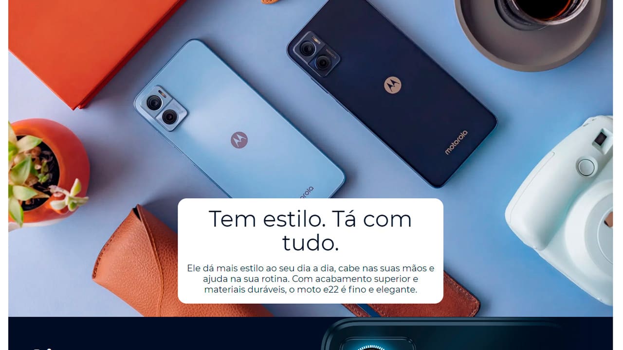 Smartphone Motorola Moto E22 Branco 32GB