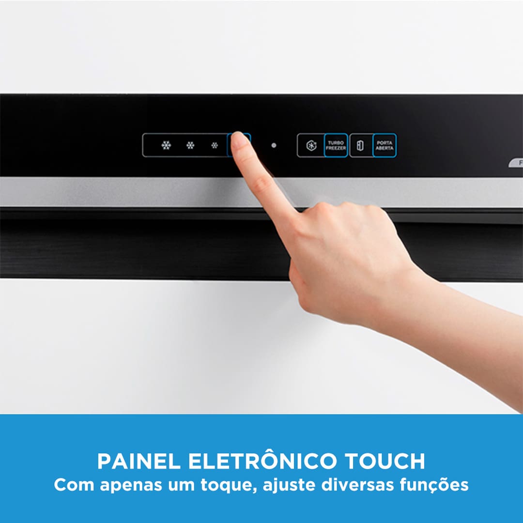 A Geladeira Frost Free Duplex 425 litros da Midea é a escolha perfeita para quem busca uma combinação de espaço e design moderno. Com o maior freezer do segmento, oferecendo 120 litros, ela proporciona amplo armazenamento para todas as suas necessidades, sem abrir mão da sofisticação.