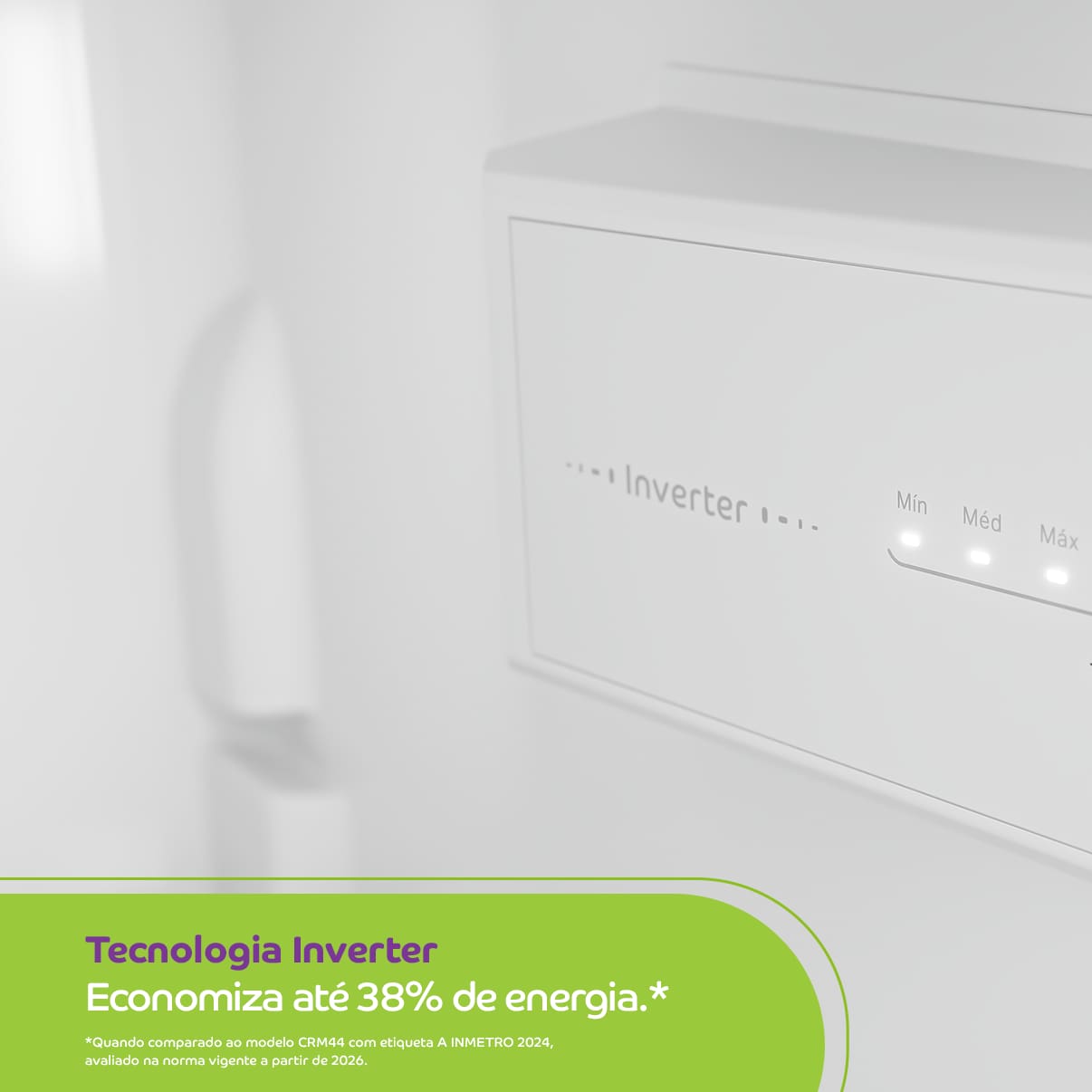 Geladeira Consul CRM44MB Duplex Inverter 377L Frost Free Branca