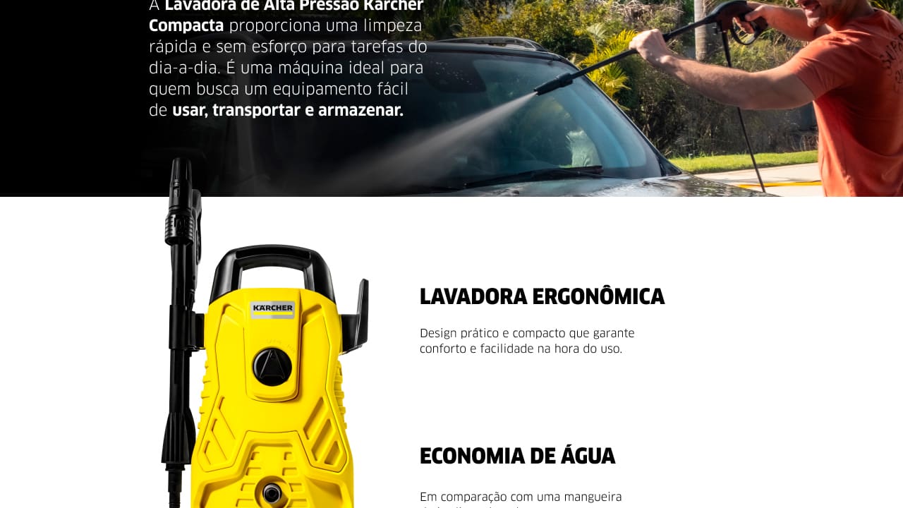 lavadora-alta-pressao-karcher-compacta