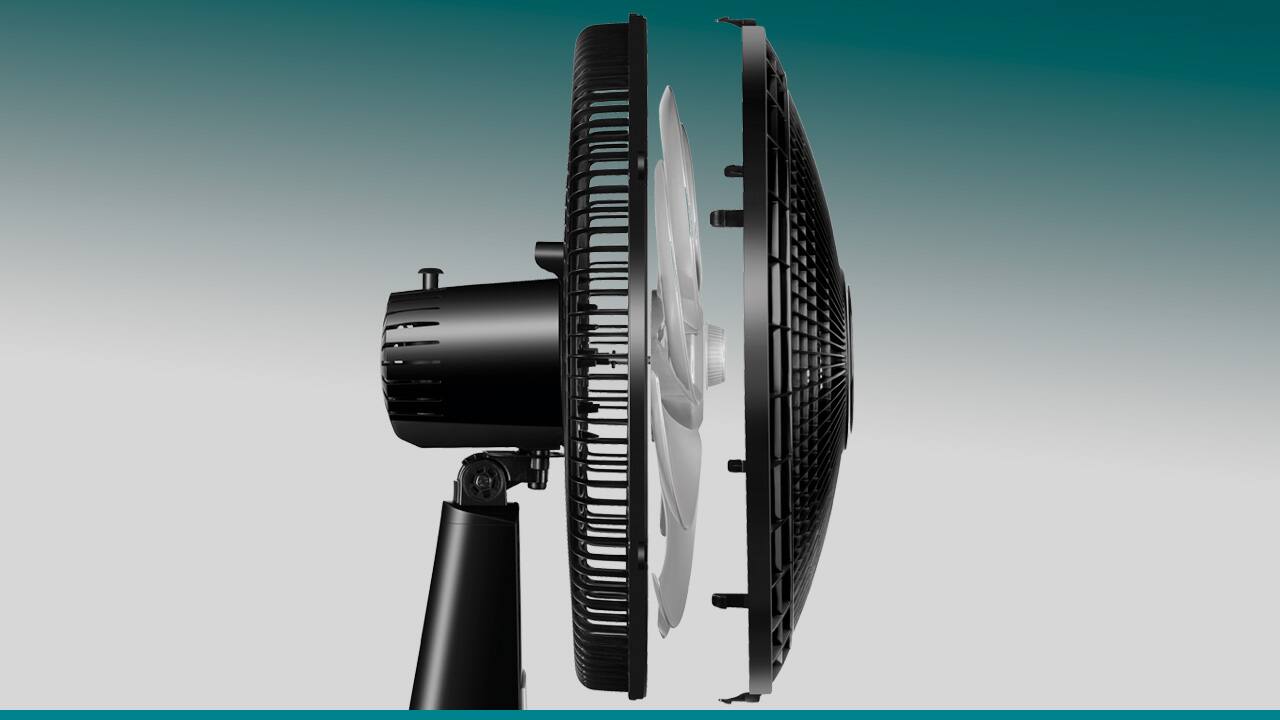 Ventilador Mesa Mondial Turbo VT-40-B base 