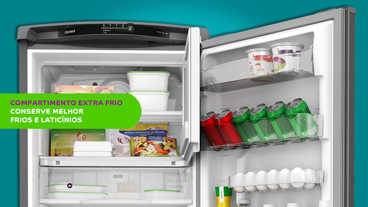 Refrigerador da Consul detalhe interior