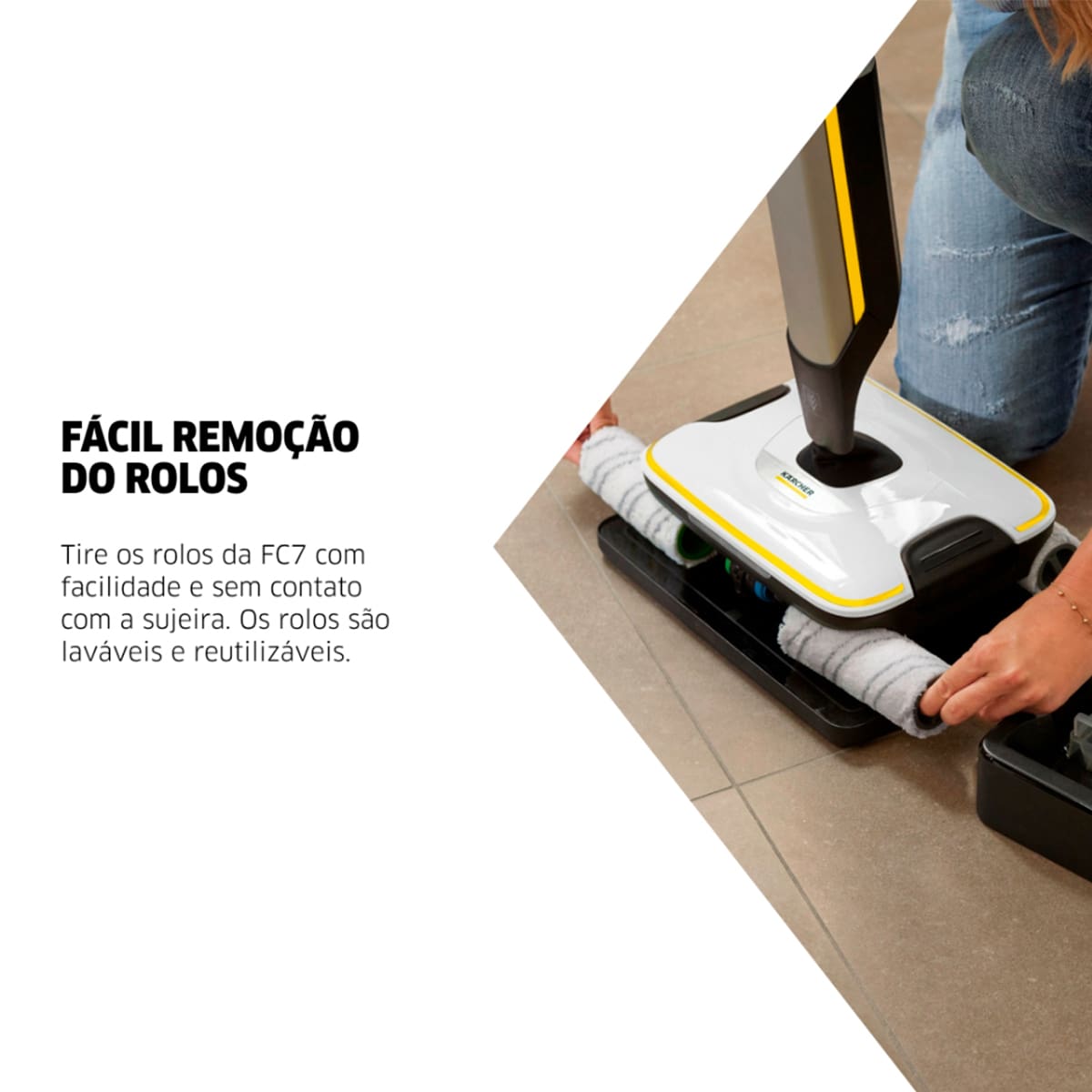 Limpadora MOP Elétrico FC7 4 em 1