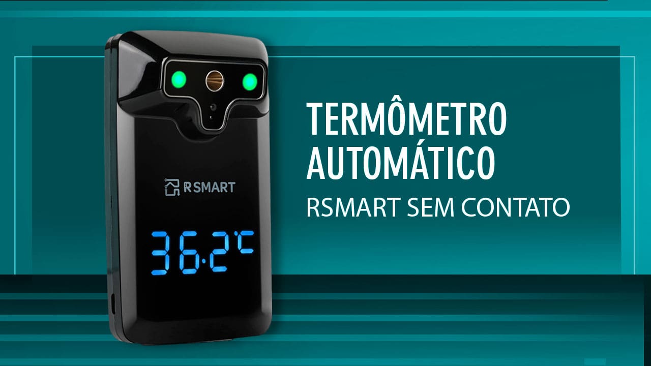 Termômetro Automático RSmart Sem Contato Bivolt Infravermelho