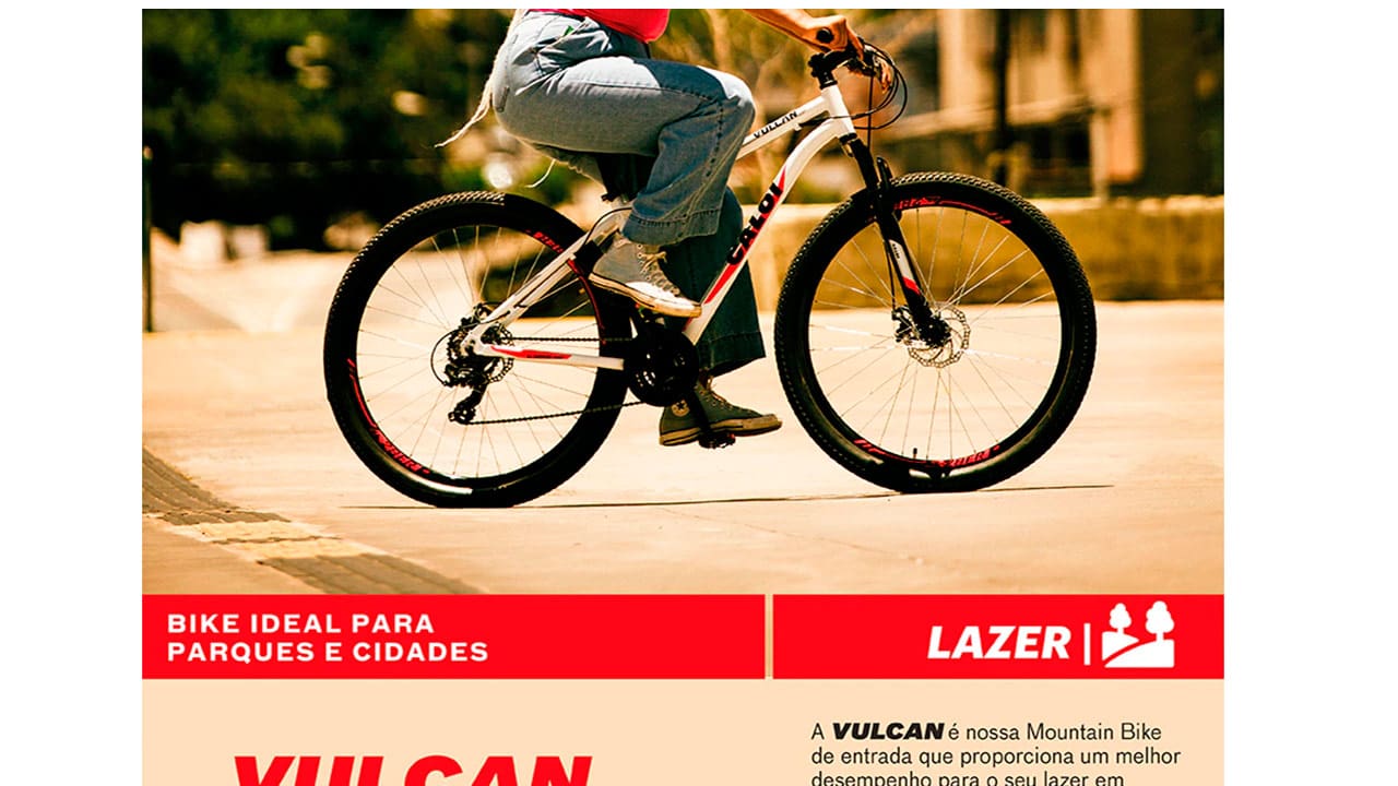 Bicicleta Aro 29 Caloi Vulcan