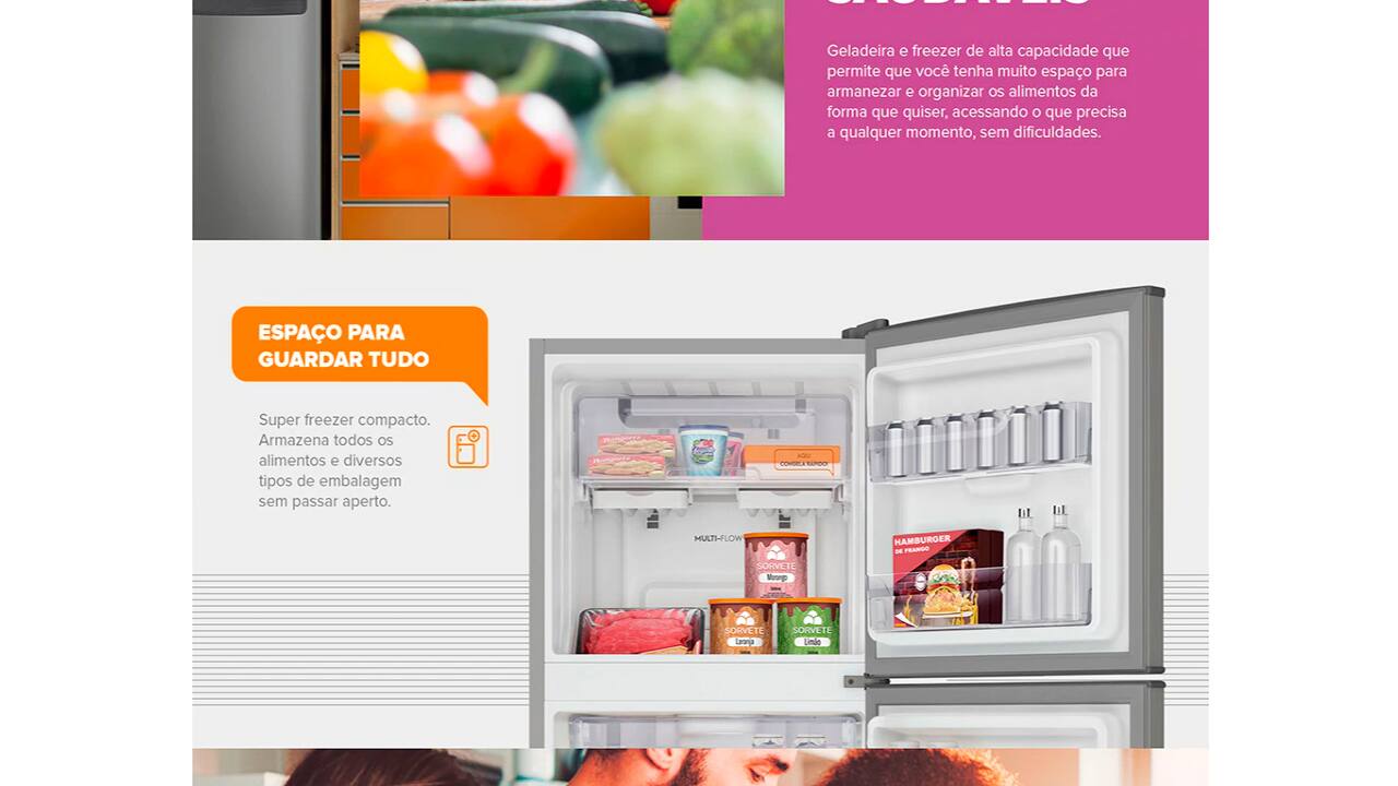 Geladeira Duplex Continental TC41S 370L Prata