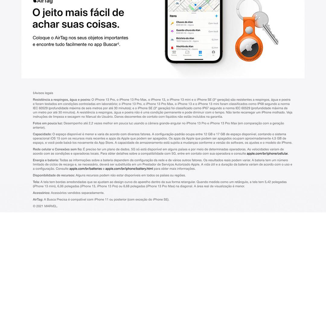 iPhone 13 Pro Max Apple 512GB Prateado