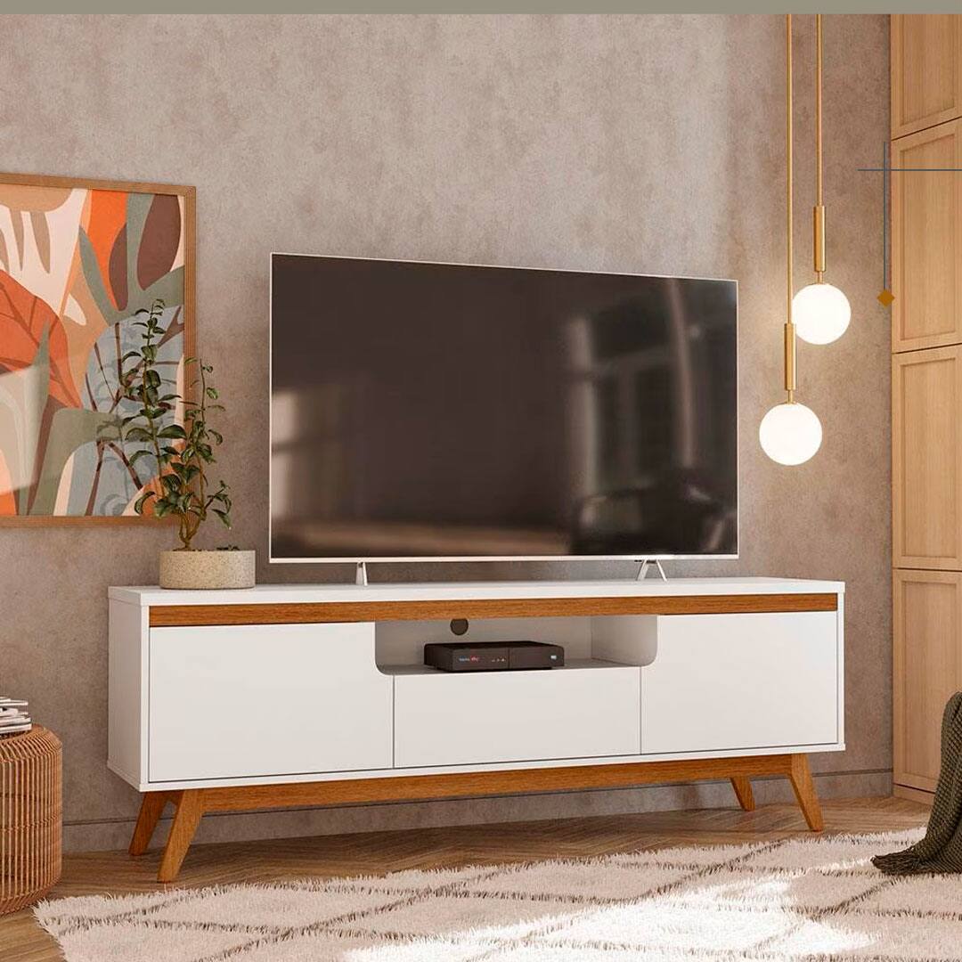 Rack Retrô Olivar Rio TV até 60 polegadas