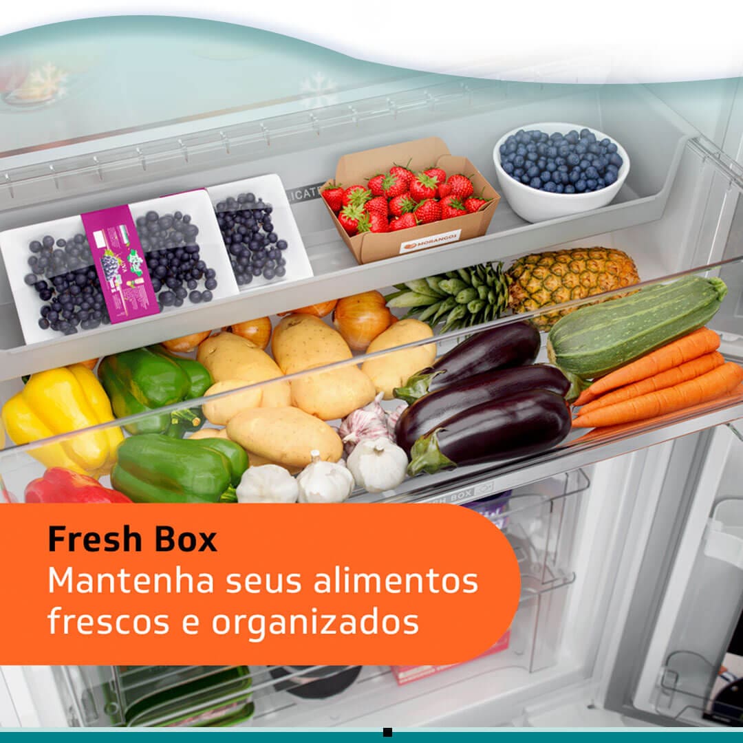 Geladeira Brastemp Inverse BRE85AB interior