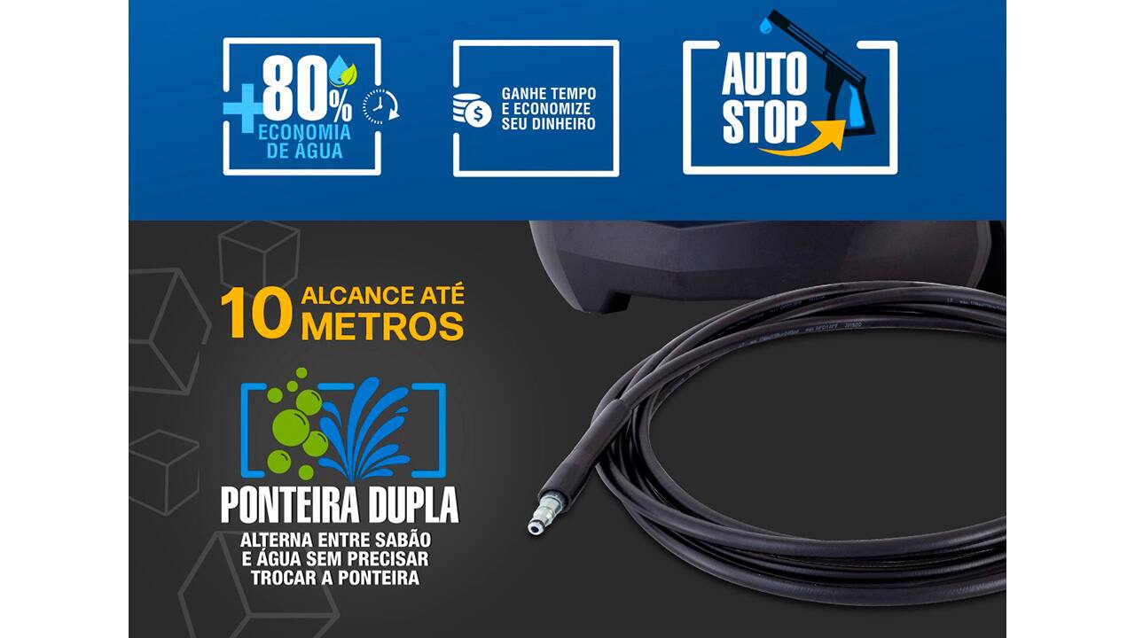 Lavadora de Alta Pressão Philco Force PLA2500 1500psi