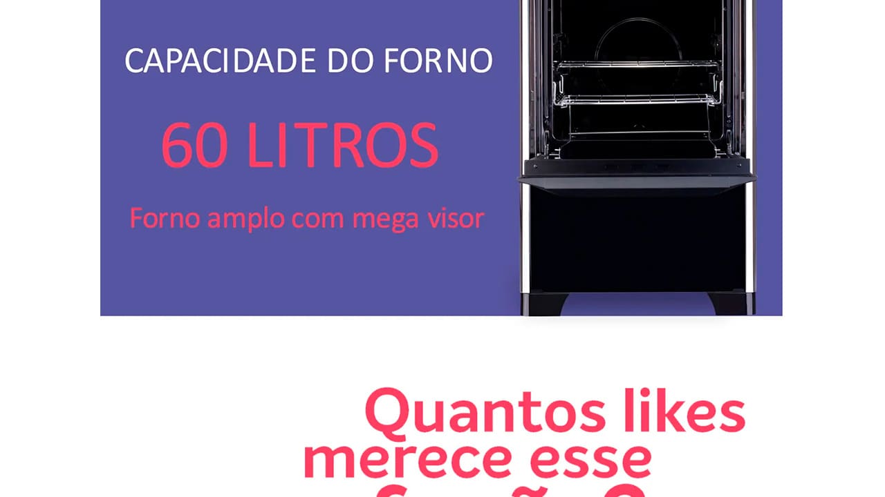 Fogão Dako 4 Bocas Magister Preto