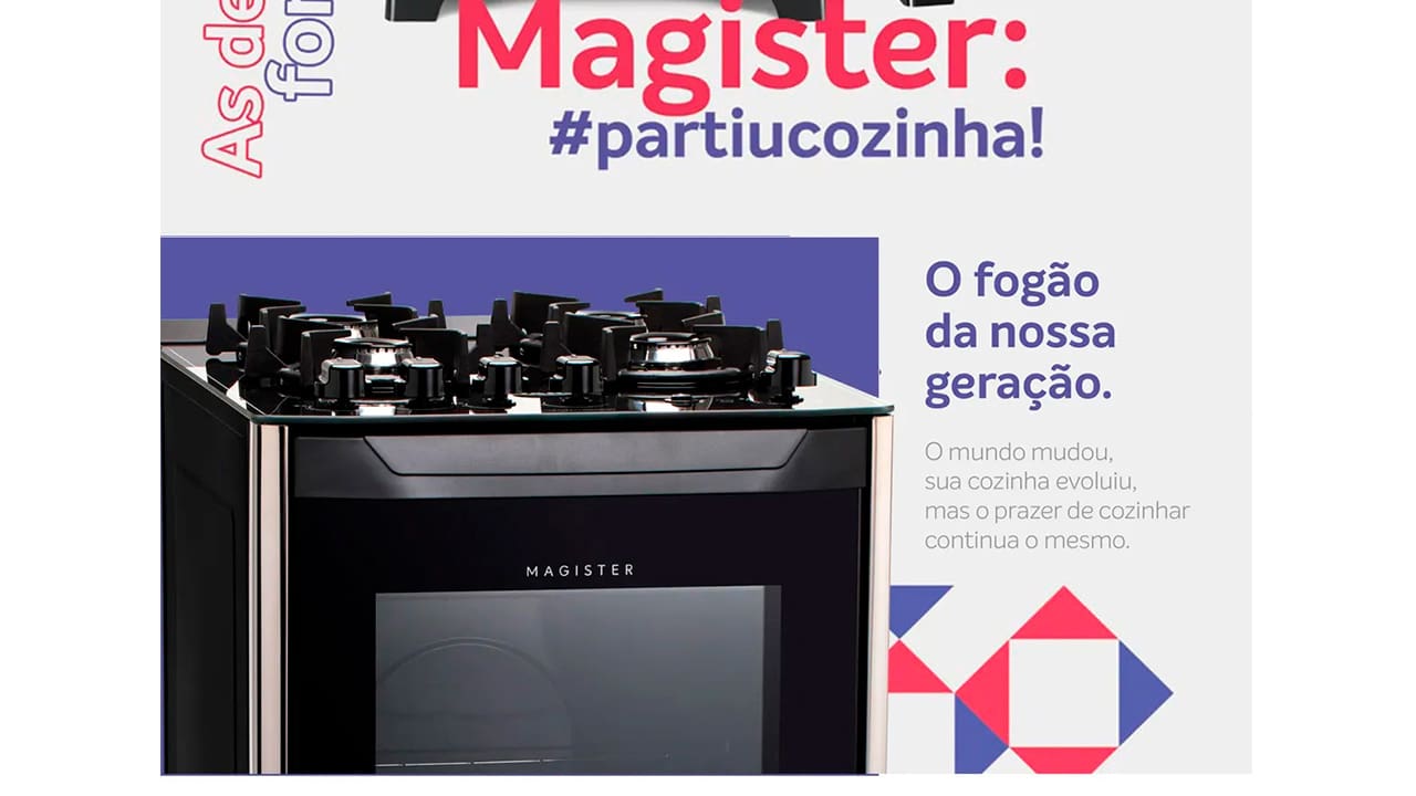 Fogão Dako 4 Bocas Magister Preto