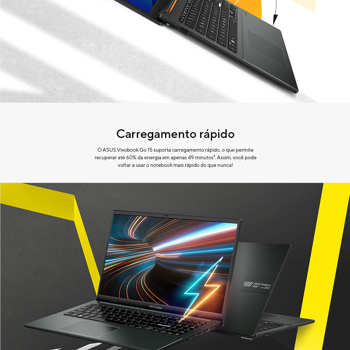 Asus Vivobook Go 15 AMD Athlon 4GB RAM 128GB SSD Tela 15.6” W11 - E1504FA-BQ5312WS