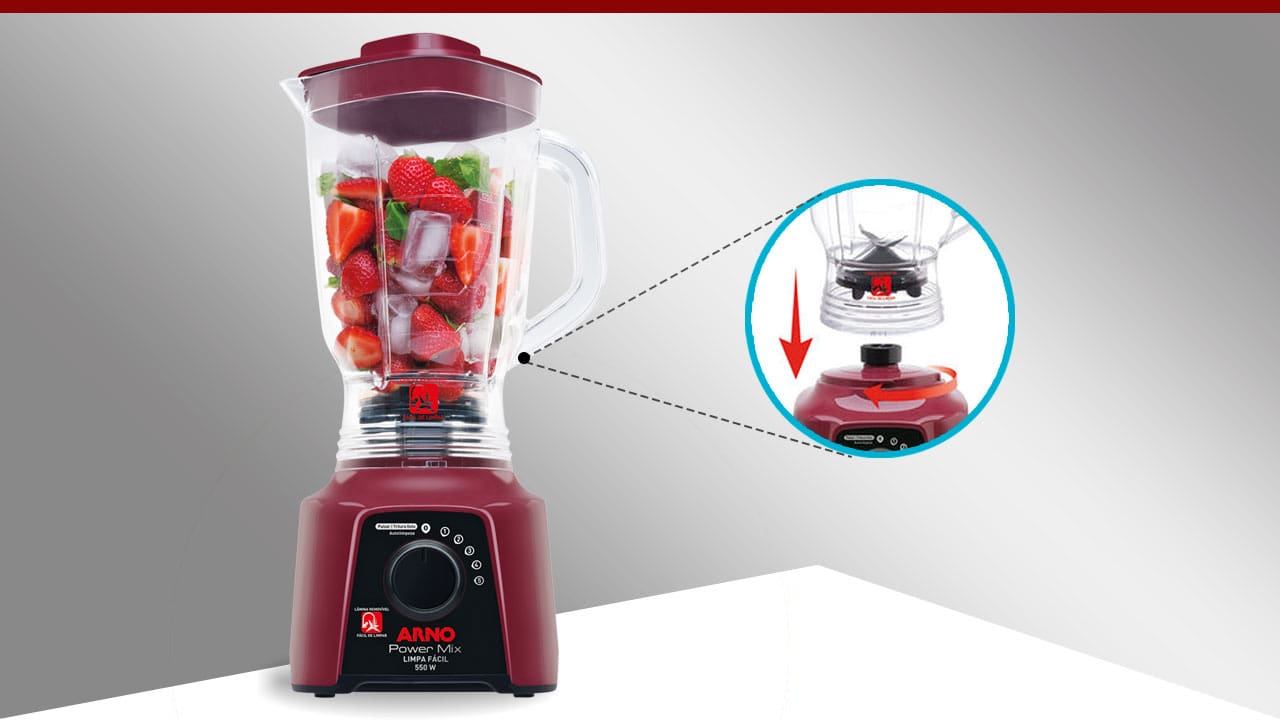 Liquidificador Arno Power Mix LQ30 lâminas