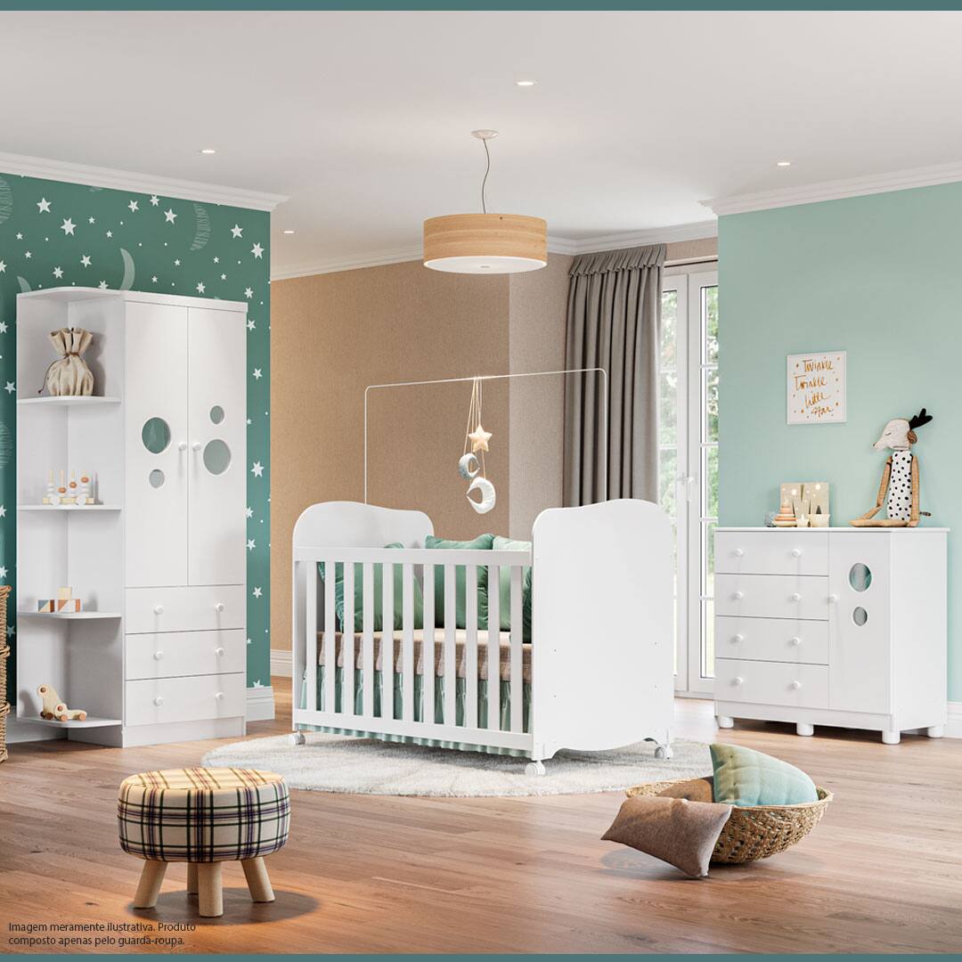 Guarda-roupa Infantil Duda da Peroba Móveis 