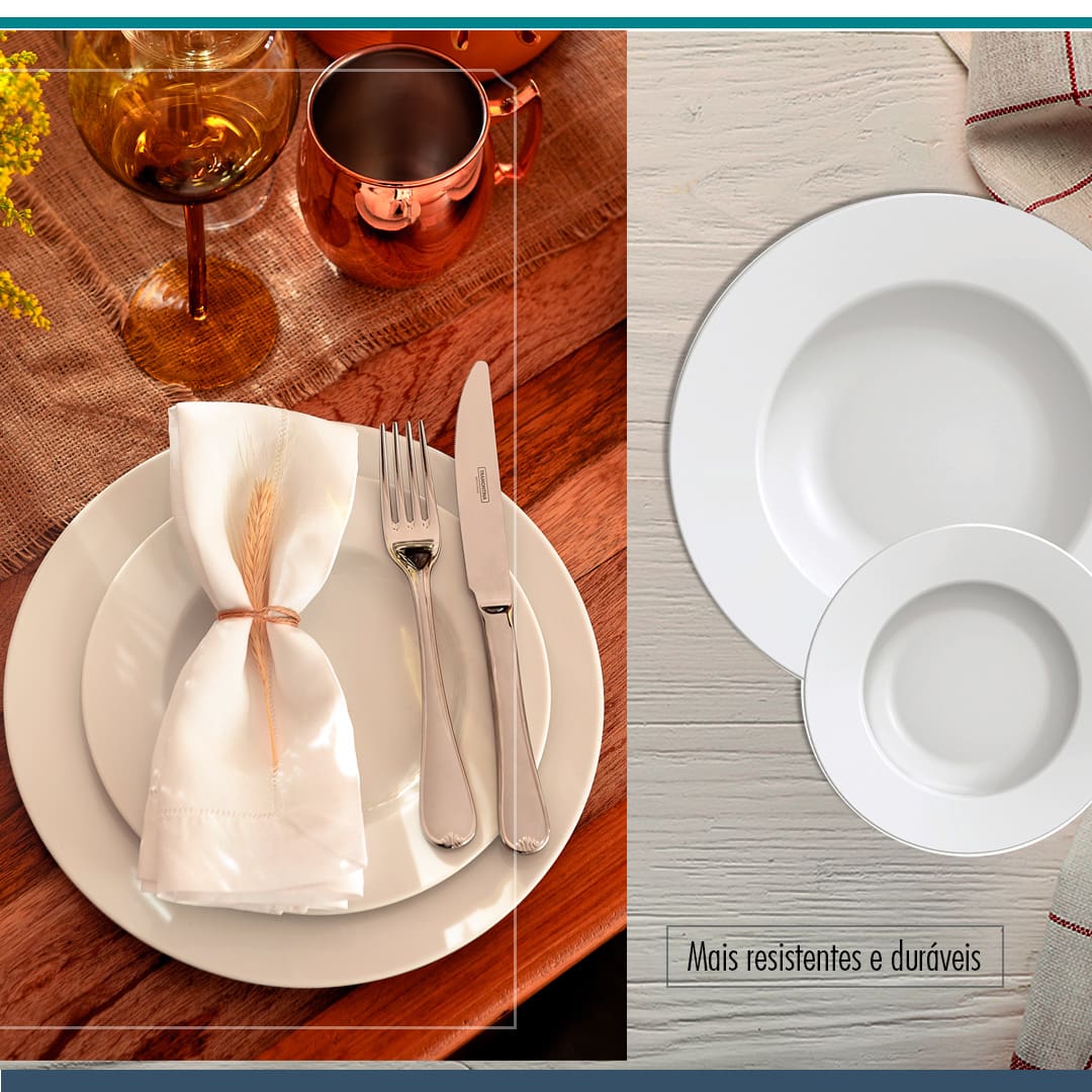 Pratos em porcelana 