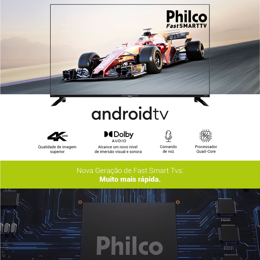 Entre no Mundo da Alta Definição Com a Smart TV 4K de 55 polegadas. Você vai experenciar filmes e séries como nunca antes, com uma imagem mais detalhada e linda do que nunca.