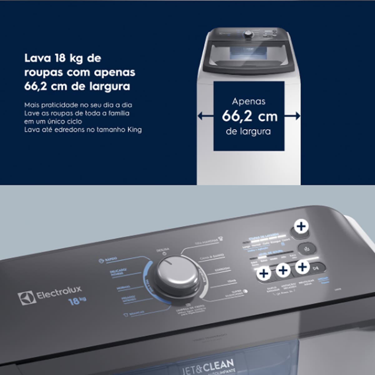 Lavadora de Roupas Electrolux Efficient LEE18