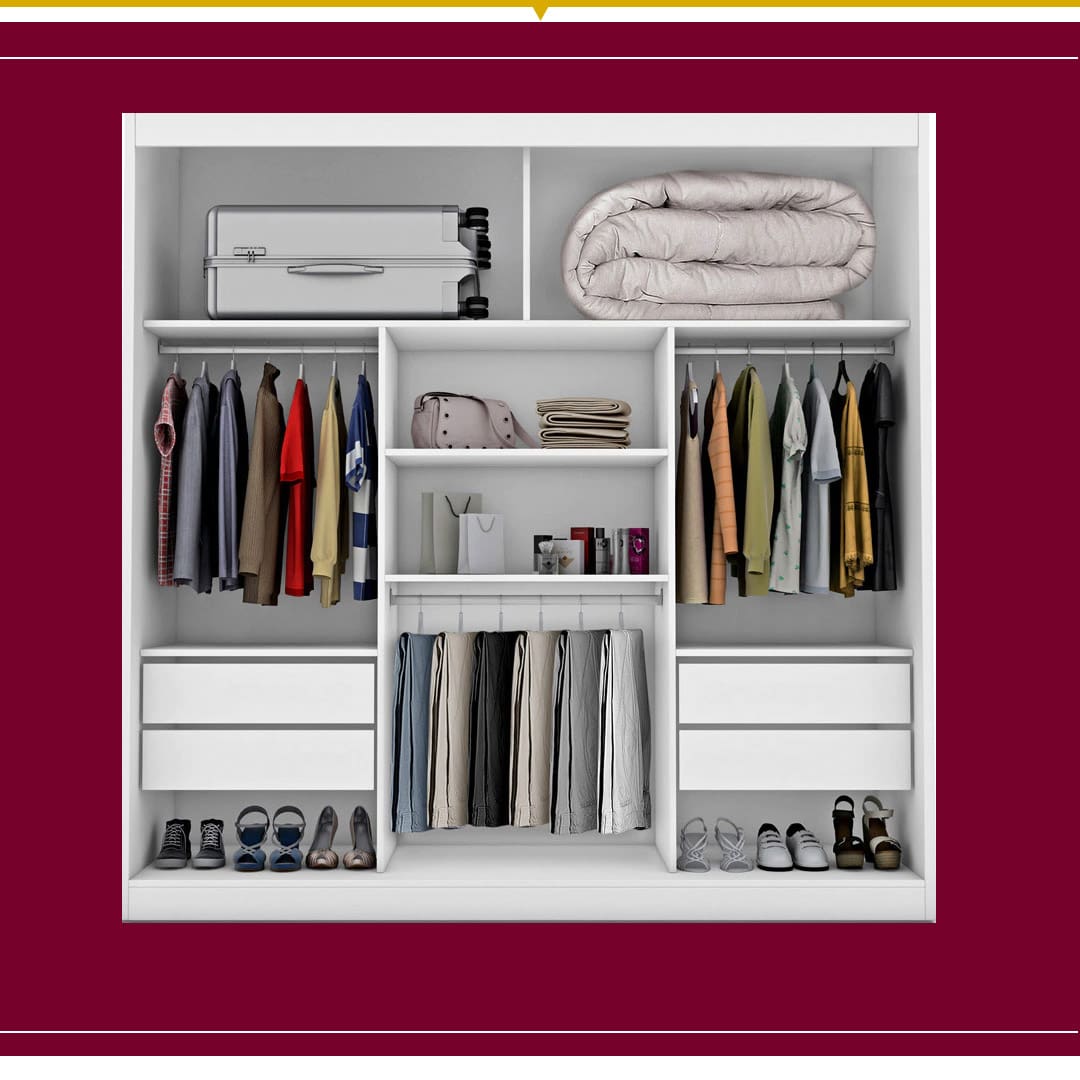 Guarda Roupa Fama Flórida Plus Bege