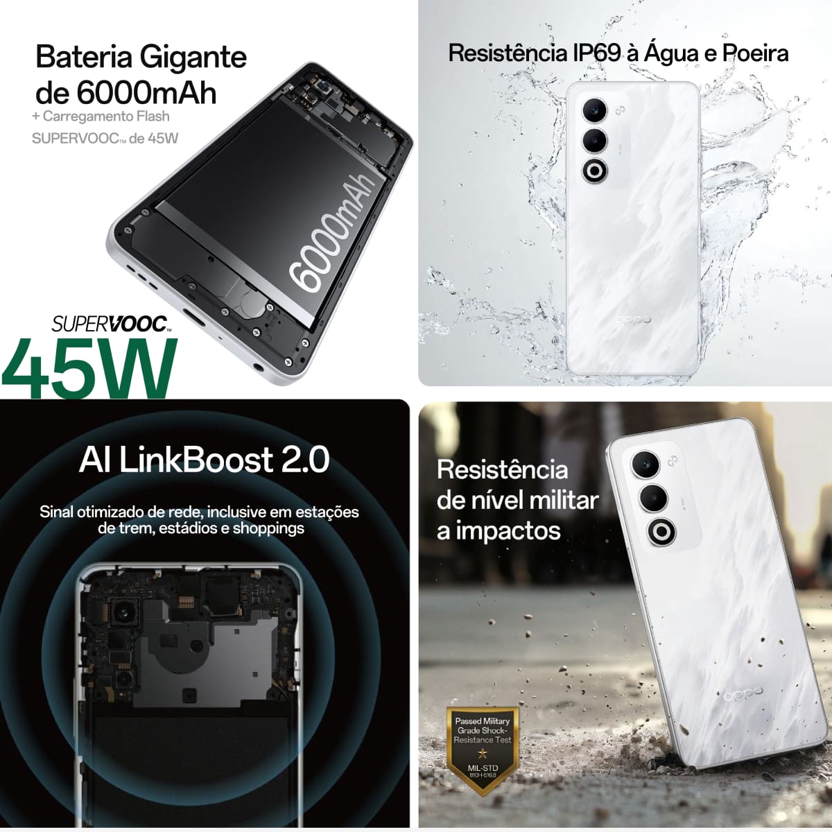 Smartphone OPPO A5 5G Tela 6.67" 256GB 8GB