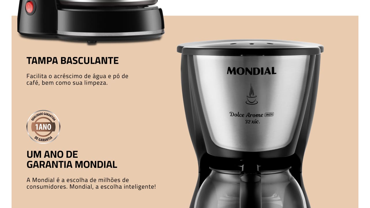 cafeteira-eletrica-mondial-dolce-arome-inox-c32-preta