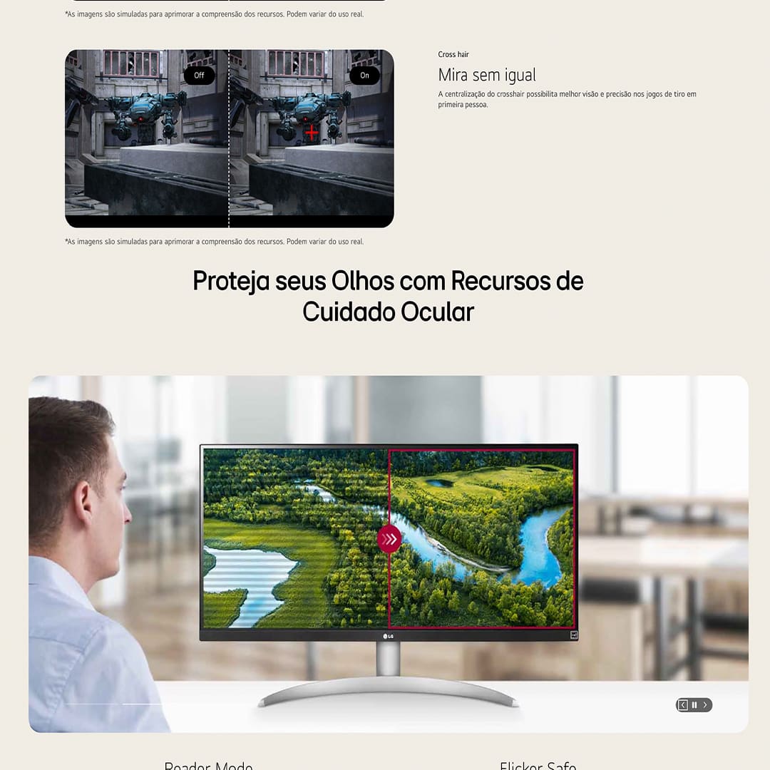 Monitor UltraWide 29" LG 29WQ600-B com Tela IPS