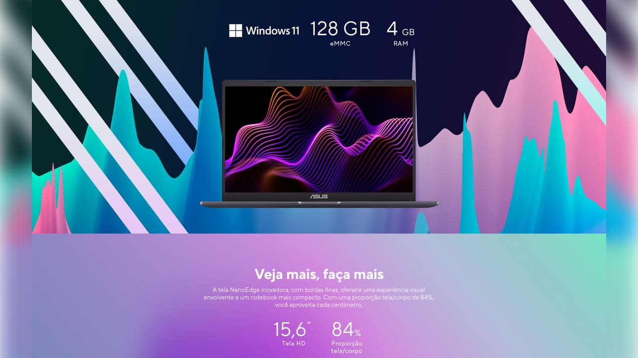 Notebook 15,6" ASUS Vivobook Go 15 E510KA-BR808WS