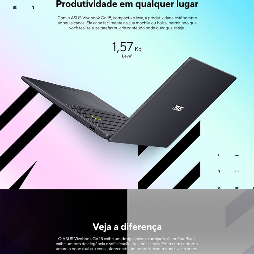 Notebook 15,6" ASUS Vivobook Go 15 E510KA-BR808WS