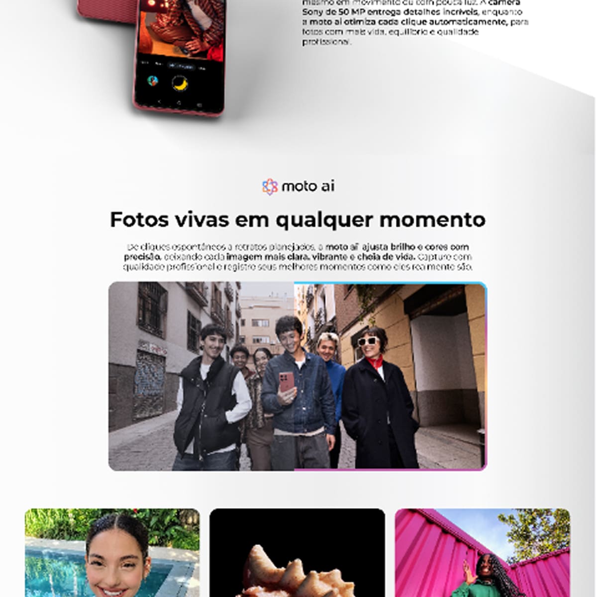  Smartphone Motorola Moto G86 5G Tela 6.7" pOLED
