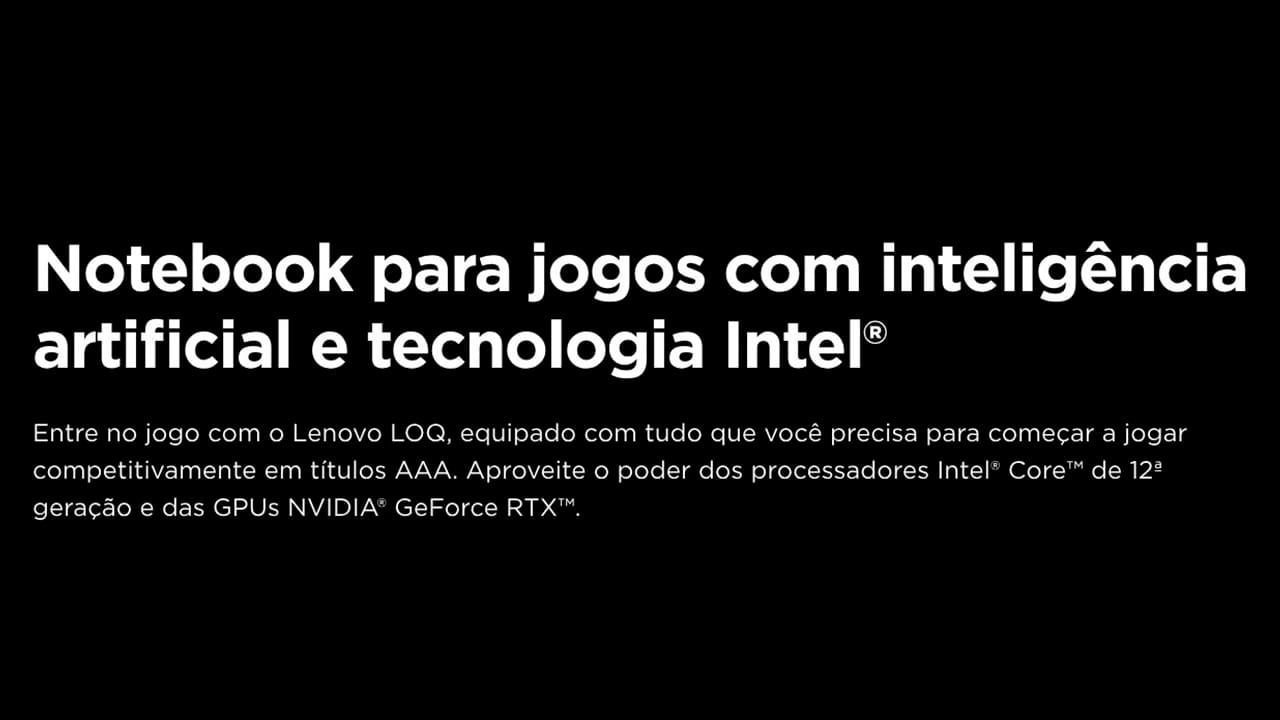 Notebook Gamer Lenovo