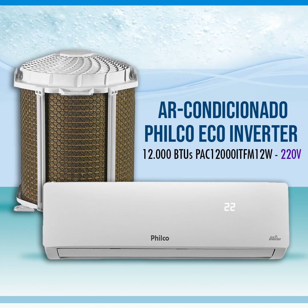 Ar-Condicionado Philco Eco inverter PAC12000ITFM12W Frio 12000 BTU/h - 220V