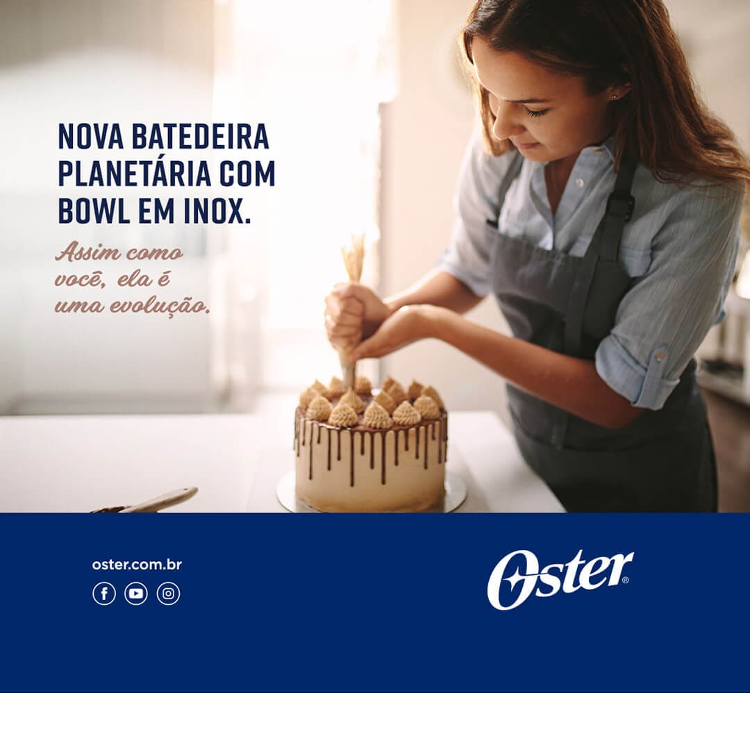 Batedeira Planetária Oster OBAT636 Preta