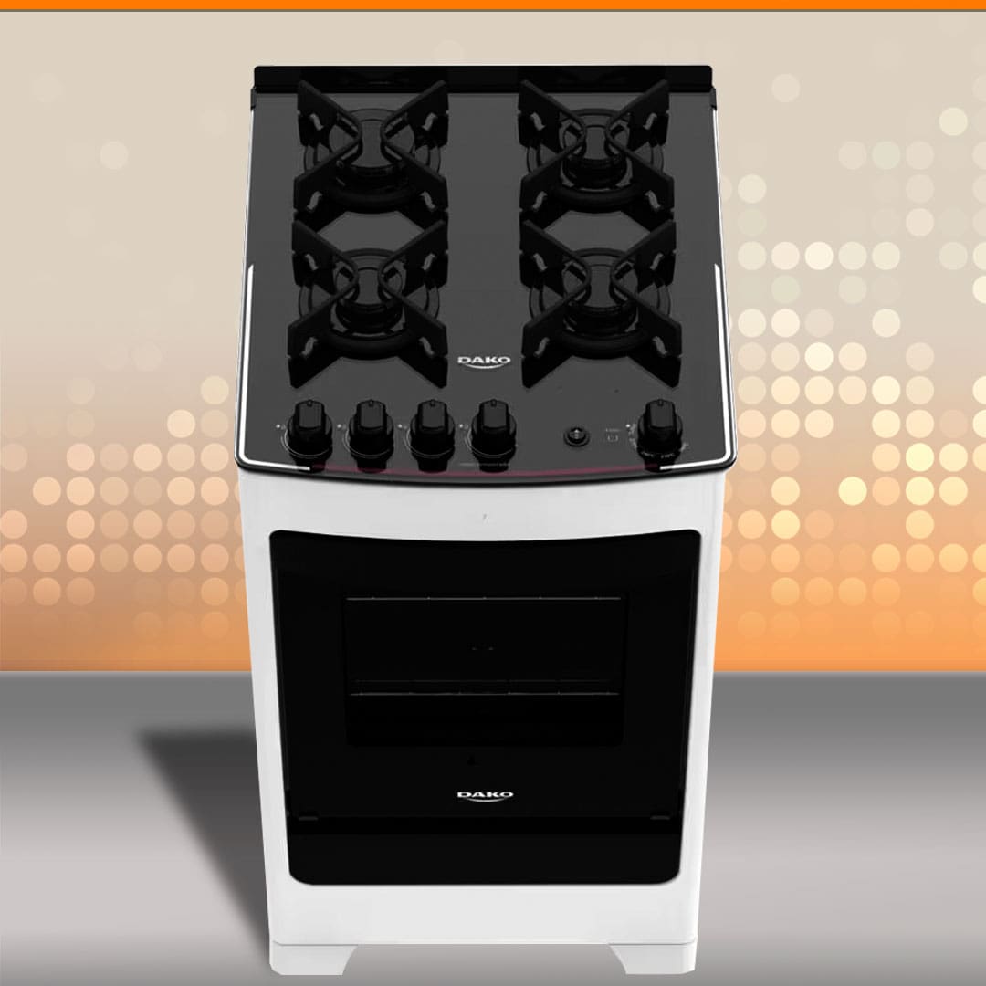 Fogão Dako Supreme Glass capacidade forno
