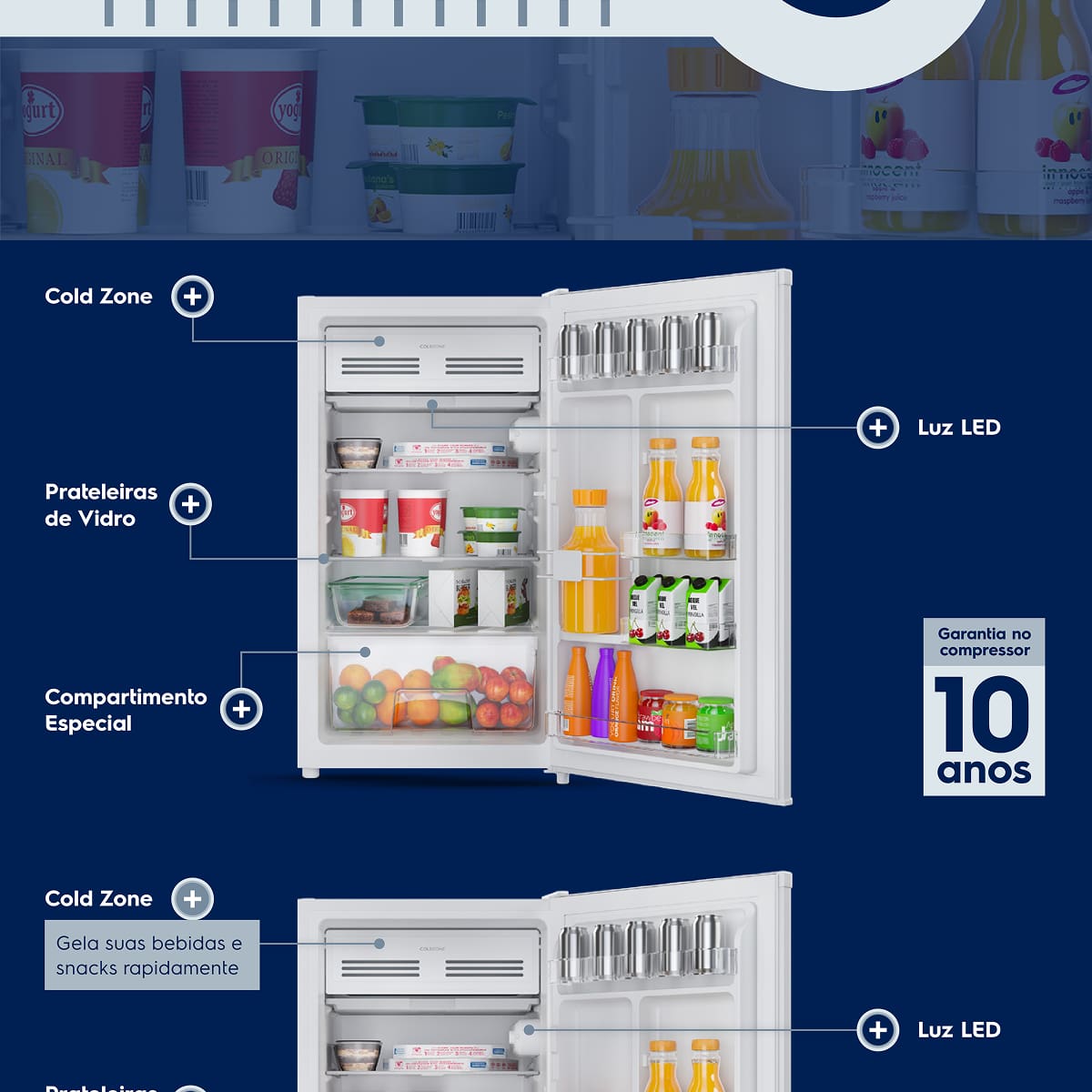 Frigobar Electrolux 90L EM90