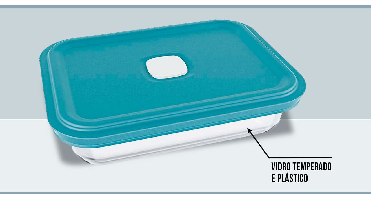 Pote marinex com tampa azul evidenciando o material