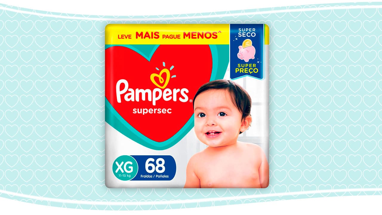 Fralda Pampers Supersec Extra Sec Pods