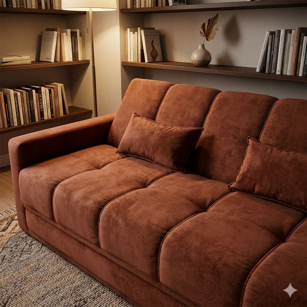 Sofá 3 Lugares Grazi - Marrom