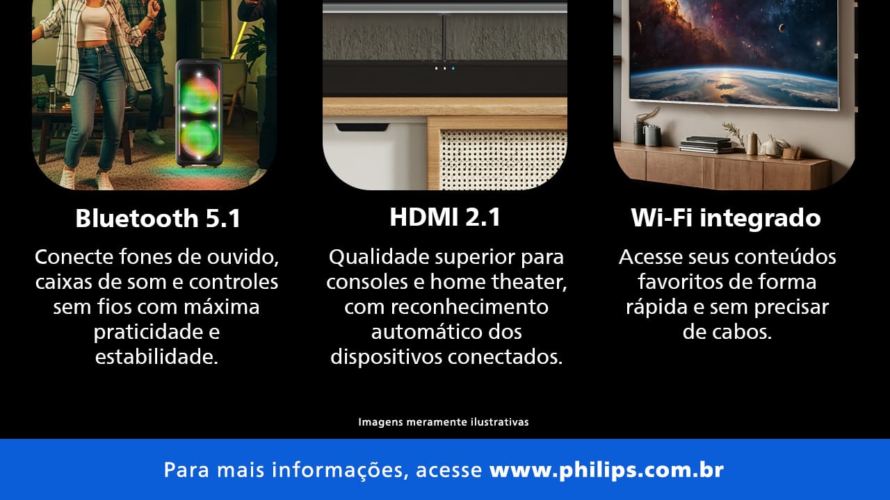 Smart TV Philips QD MiniLED 100 Polegadas 4K 100MLED801