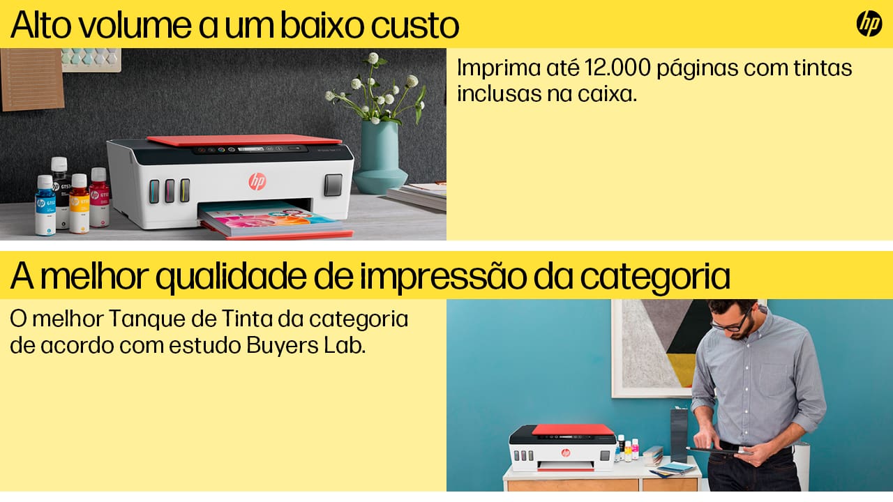Impressora Multifuncional Tanque de Tinta Conectada – HP Smart Tank 514 (3YW74A)