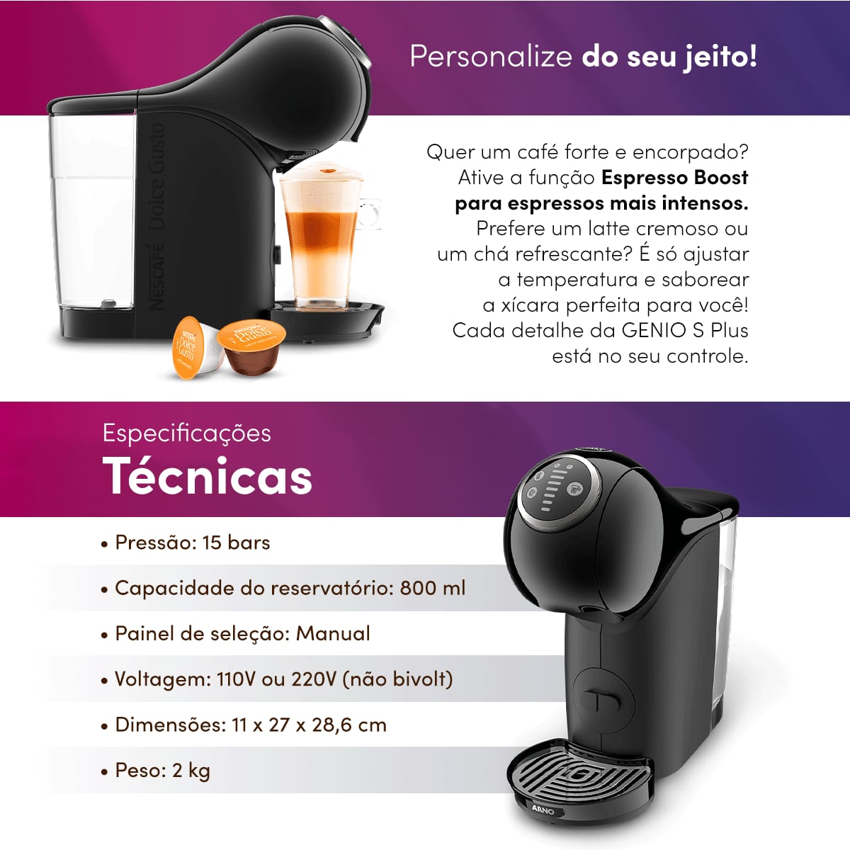 Dolce Gusto Genio S Plus Preta