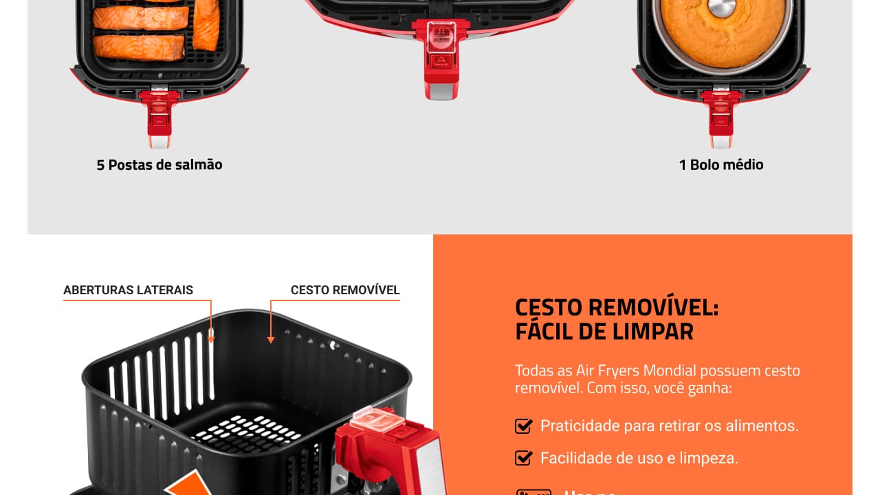 fritadeira-eletrica-air-fryer-mondial-family-afn40ri-vermelha