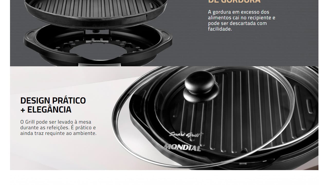 Grill Mondial Redondo Smart Grill G-04