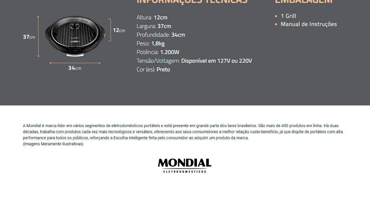 Grill Mondial Smart Grill G-04