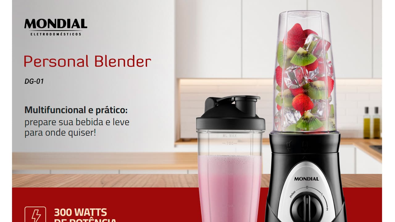Liquidificador Mondial Personal Blender