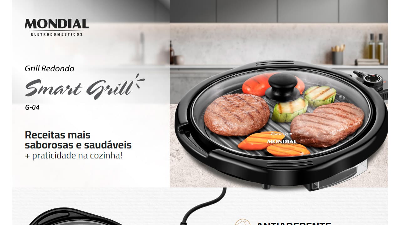 Grill Mondial Redondo Smart Grill G-04