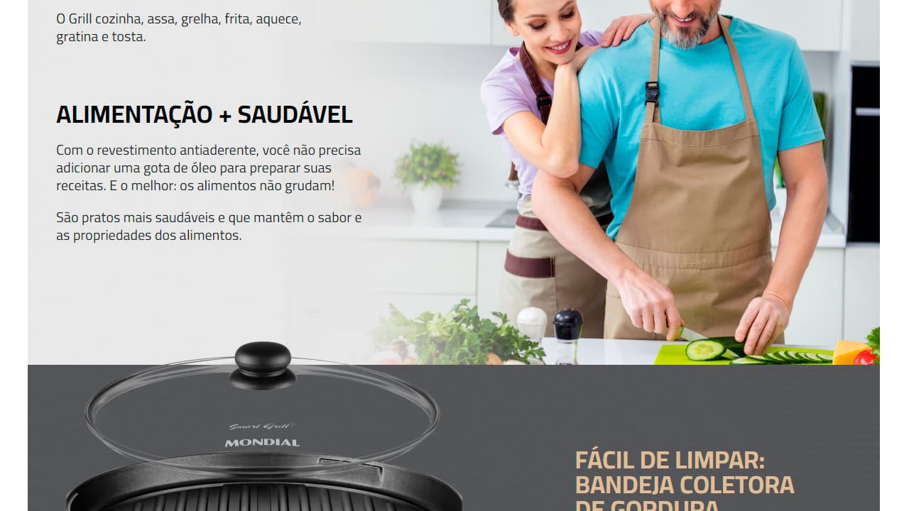 Grill Mondial Redondo Smart Grill G-04