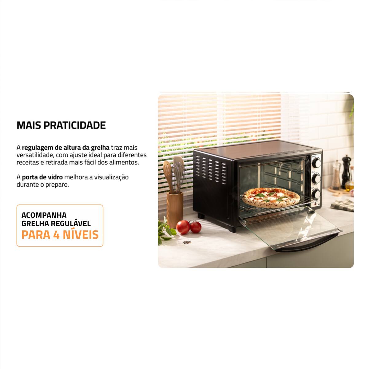 Forno Elétrico Mondial Grand Family FRN-52 52L 180...