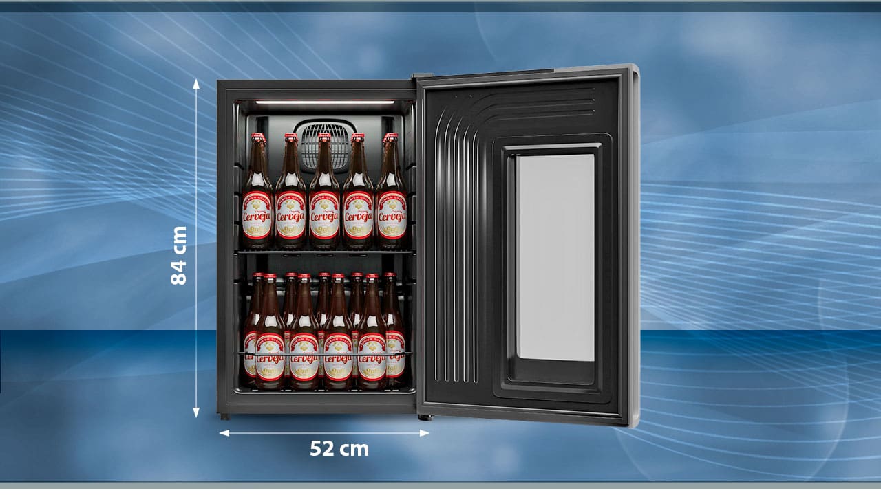 foto da cervejeira aberta