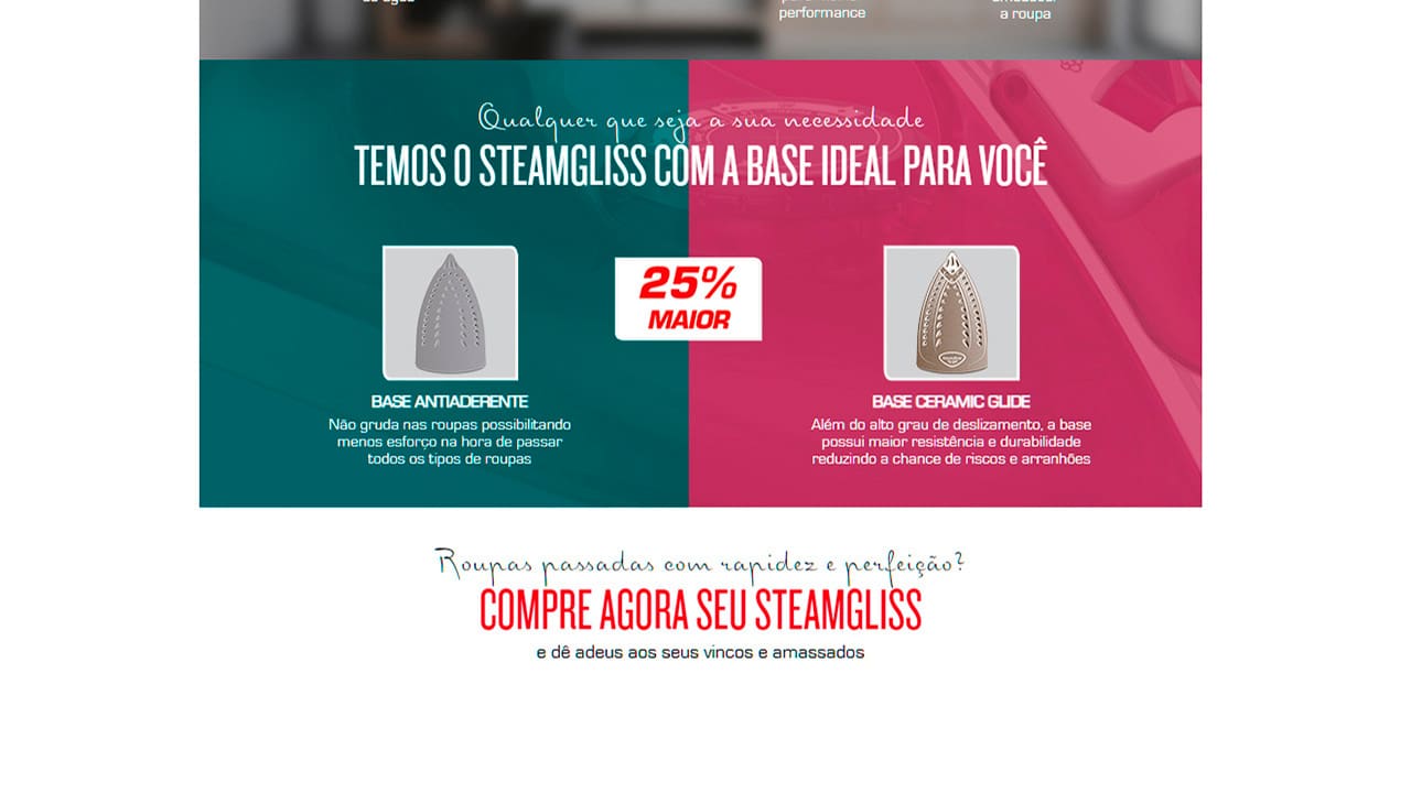 Ferro de Passar a Vapor Arno Steamgliss Verde Branco 